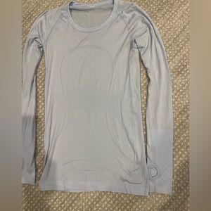Lululemon baby blue long sleeve swiftly